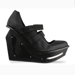 JEFFREY CAMPBELL-Dirty-lady black kidskin